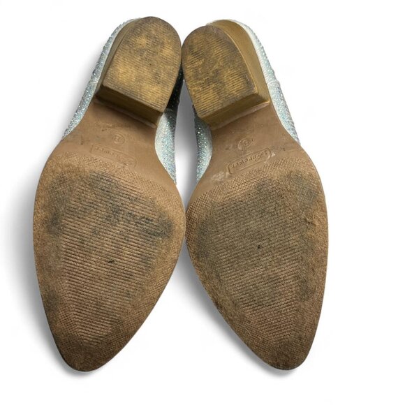 Forever Silver Rhinestone Cowboy Boots | Women’s Size 8 - Picture 3 of 8